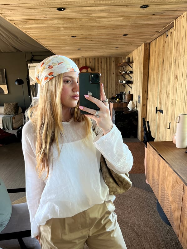 Tourist documents luxury safari lodge stay in Botswana