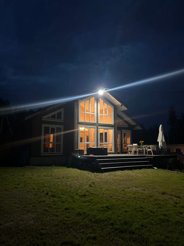 Fire pit evening at a modern Popovka home