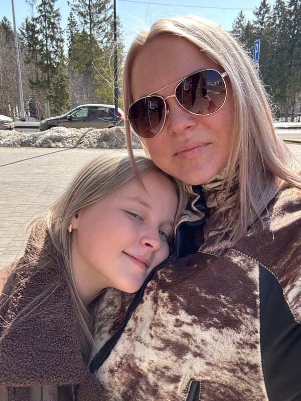 Families enjoy outdoor time together in Izhevsk, Russia