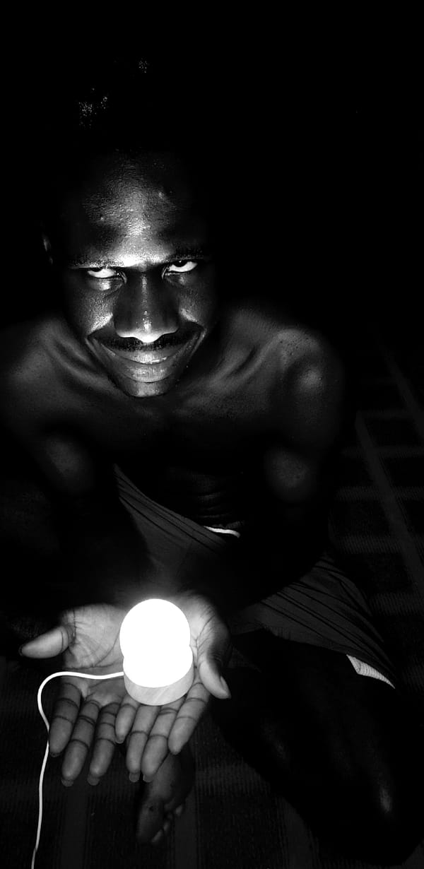 Person photographed resting indoors in Narayi, Nigeria