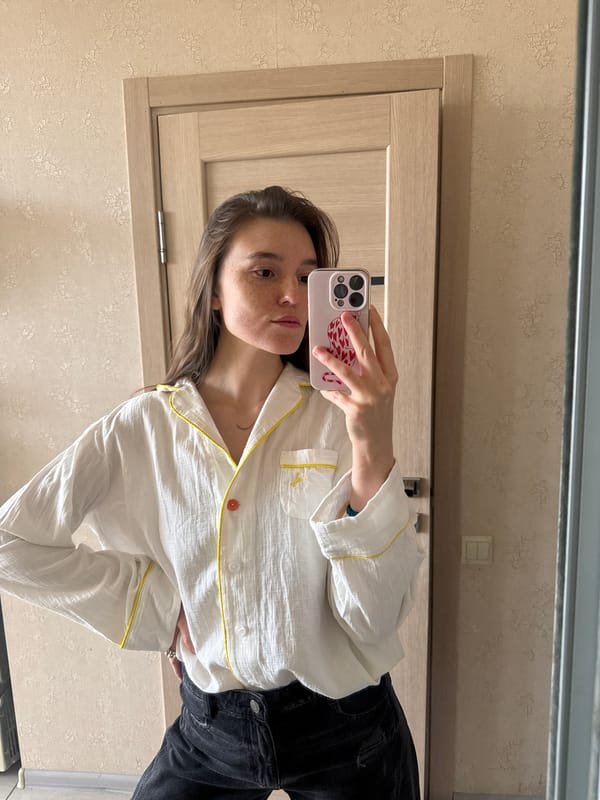 Woman Takes Mirror Selfie in Early Morning Hours