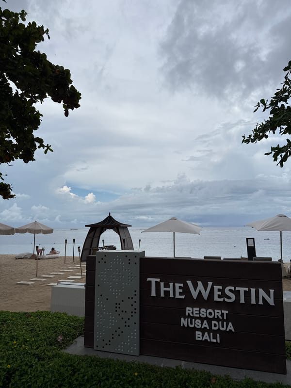 Resort facilities documented at Westin Nusa Dua, Bali