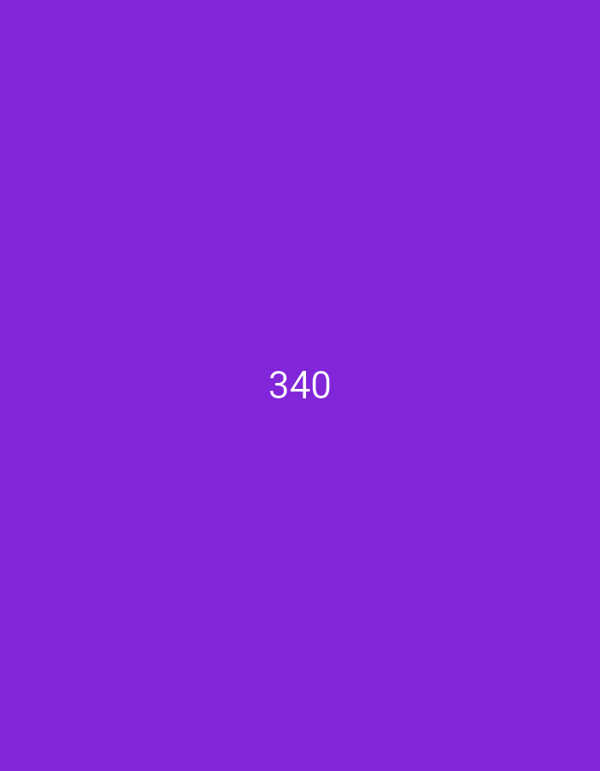 Numbered color cards, 301–340, logged in quick succession