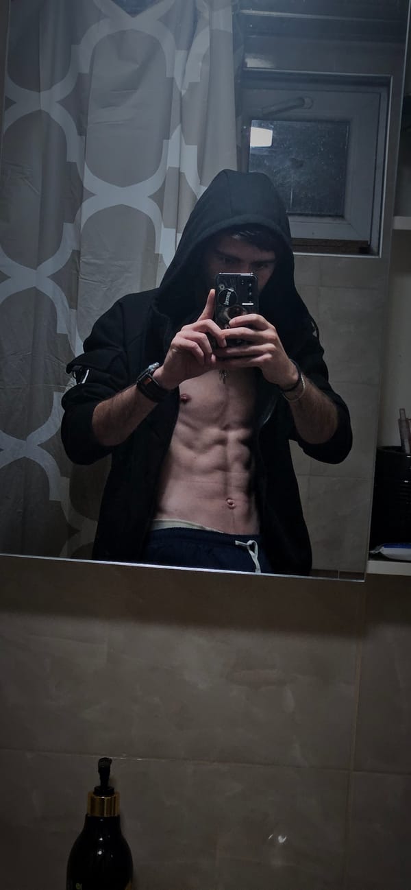 Person takes series of mirror selfies in Kostenets home