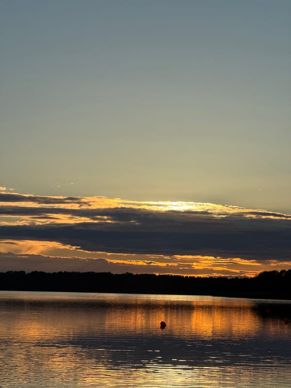 Sunset gathering at Tallinn lakeside dock with fishing and photos