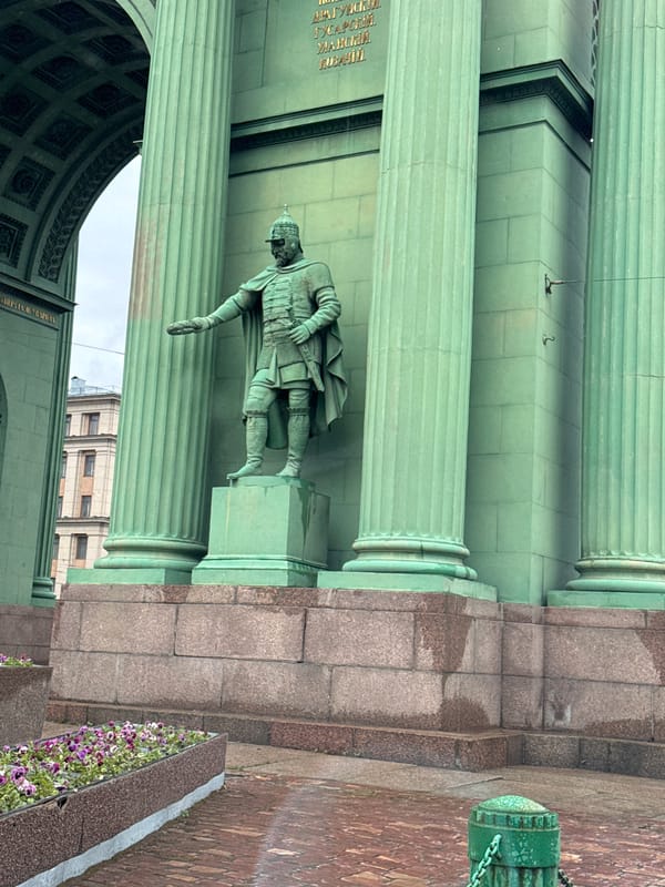Morning documentation of Saint Petersburg monuments and streetscapes