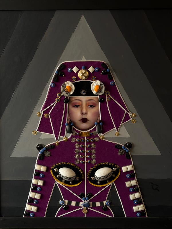 Art exhibition featuring surreal portraits documented in Yerevan