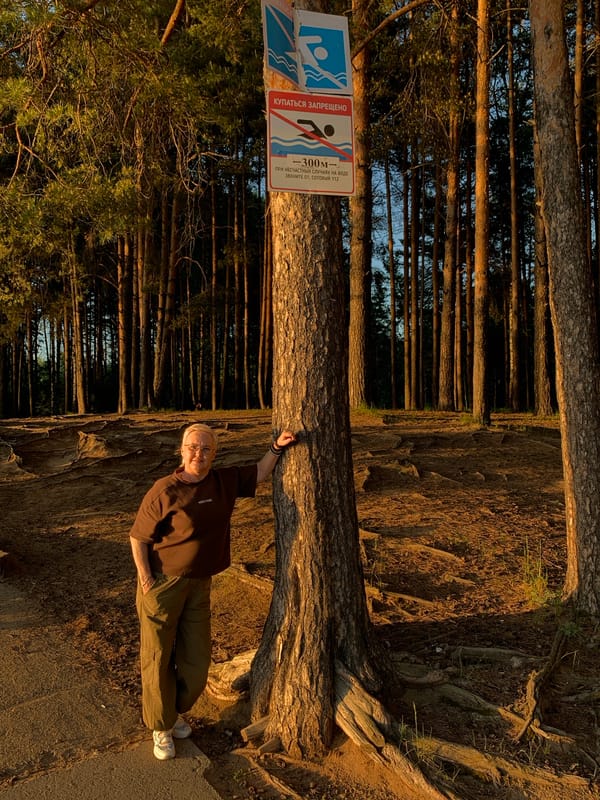 Witness documents nature scenes around Chaikovsky, Russia during sunset