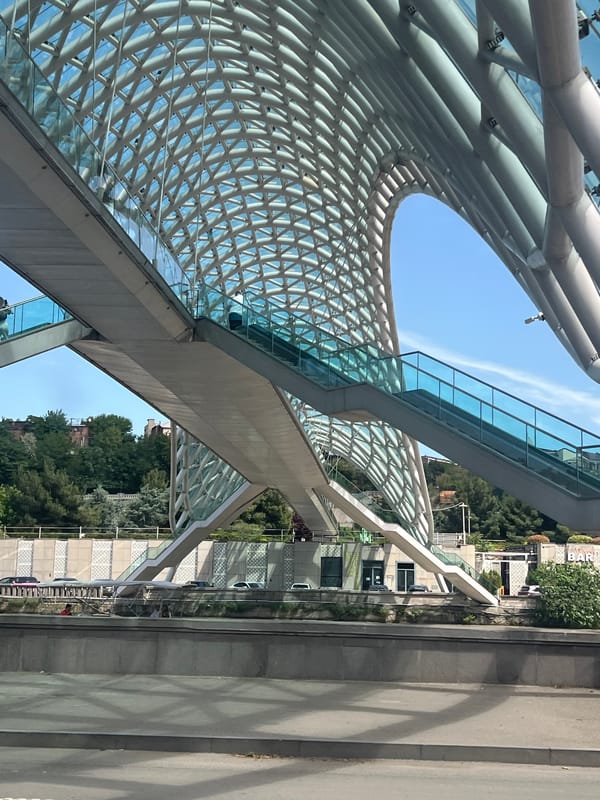 Morning scenes documented across central Tbilisi landmarks and streets