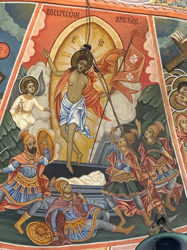 Resurrection fresco observed at Bulgarian church in Samovodene
