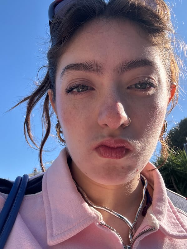 Young woman photographed in close-up in Sorrento, Italy