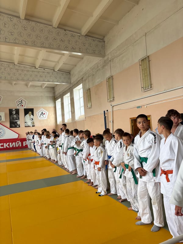 Youth judo ceremony held at sports school in Kuyeda, Russia
