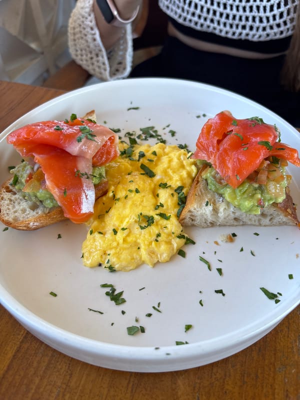 Morning breakfast documented at Kuta Selatan cafe