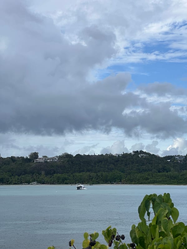 Evening coastal scenes captured in Le Gosier, Guadeloupe