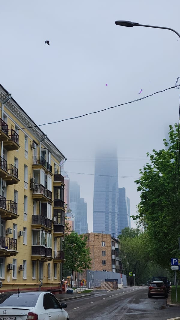Moscow resident documents morning domestic scenes and neighborhood views