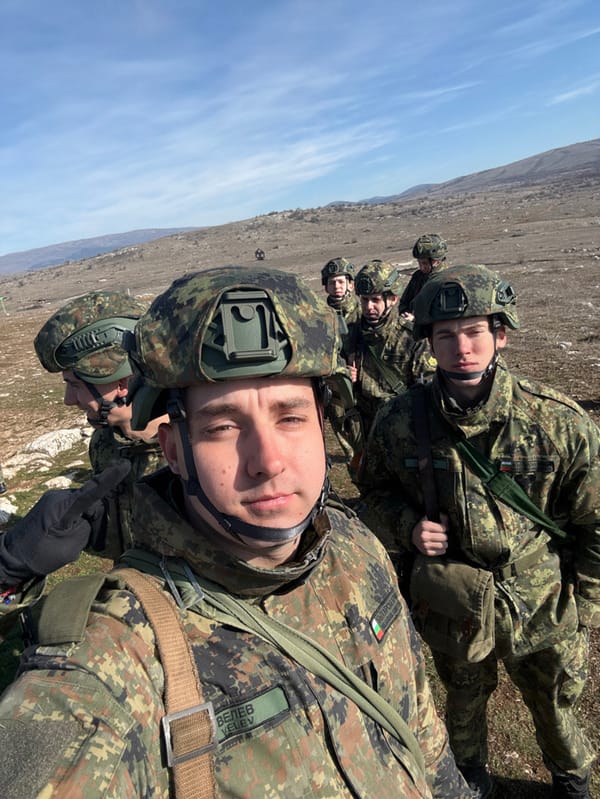 Bulgarian soldiers conduct training exercises near Slivnitsa