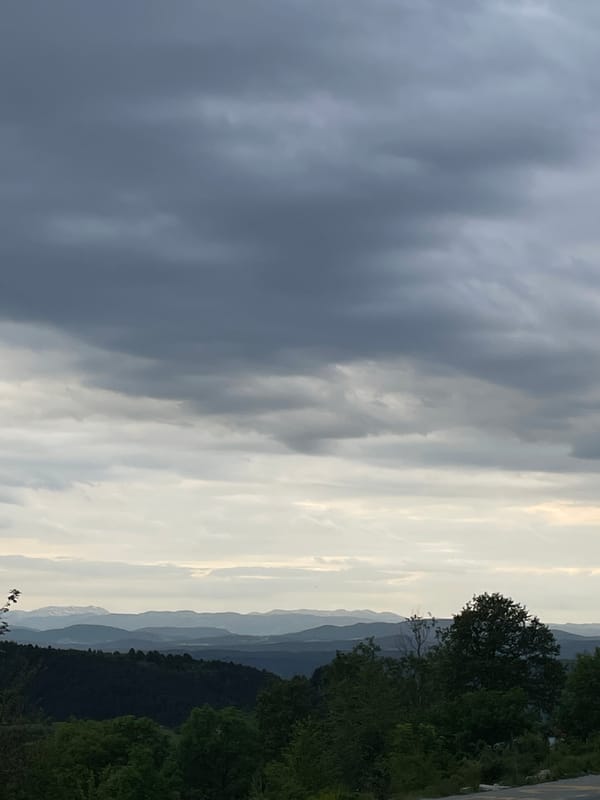 Early morning landscape documented in Dolinice, Montenegro
