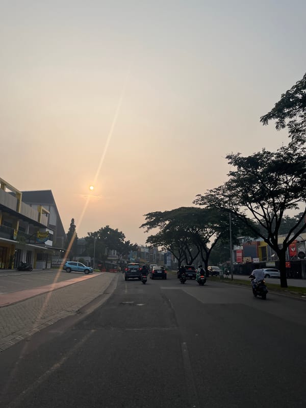 Morning scenes documented across Tangerang, Indonesia include street, home