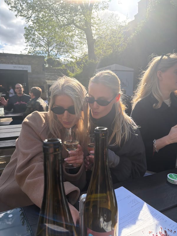 Women enjoy wine lunch at Weezies restaurant