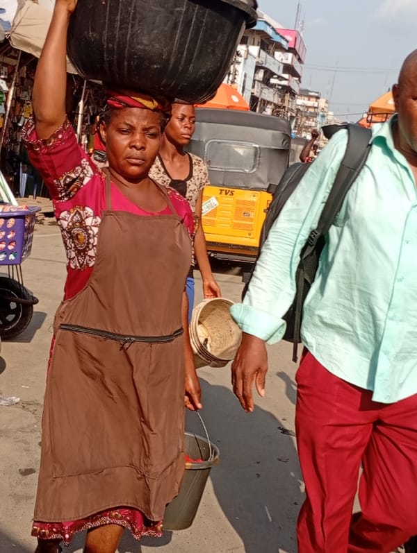 Daily life unfolds at Nigerian markets in Fegge, Onitsha