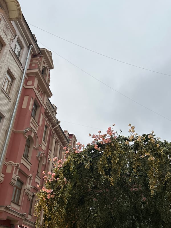 Urban architecture and spring park scenes documented over 21 minutes