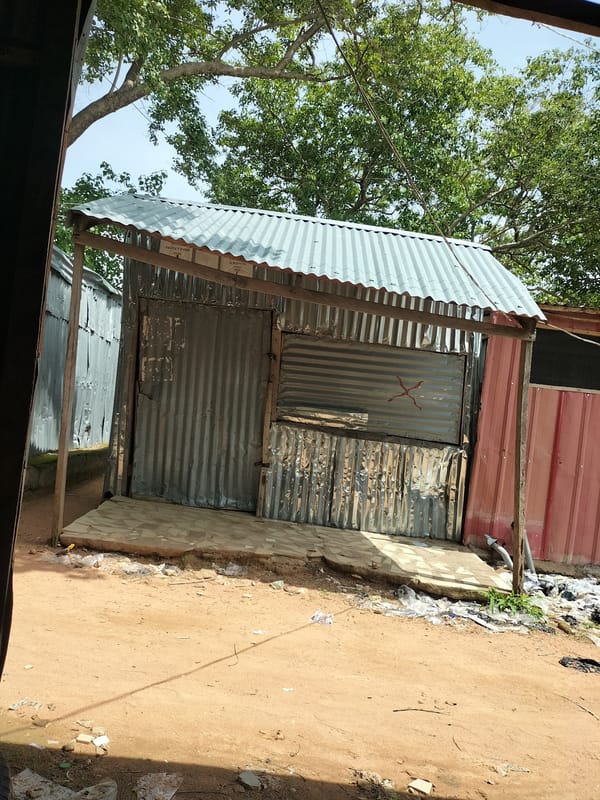 Daily life documented at informal market stalls in Jalingo