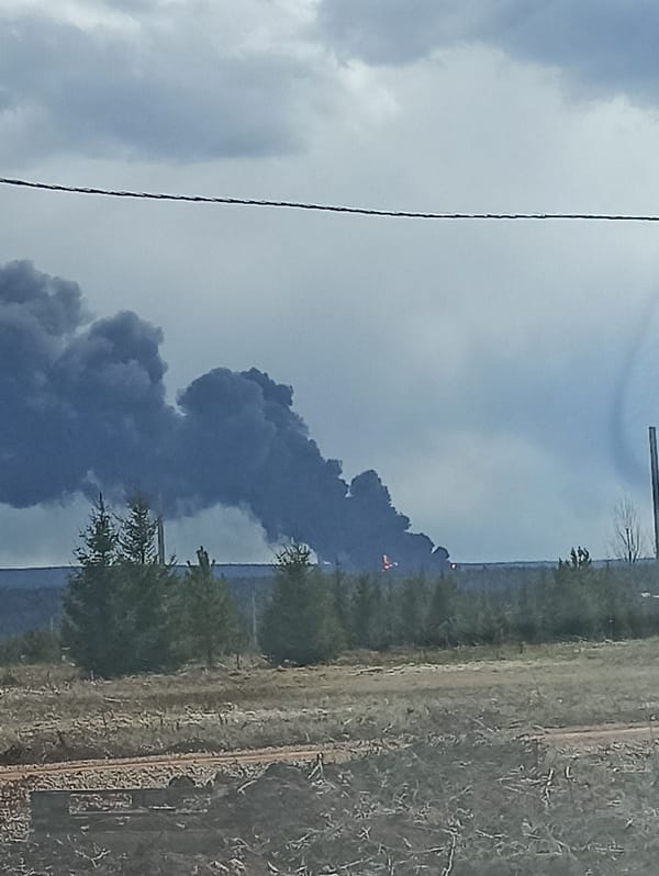 Dark smoke plume observed over rural landscape Wednesday morning