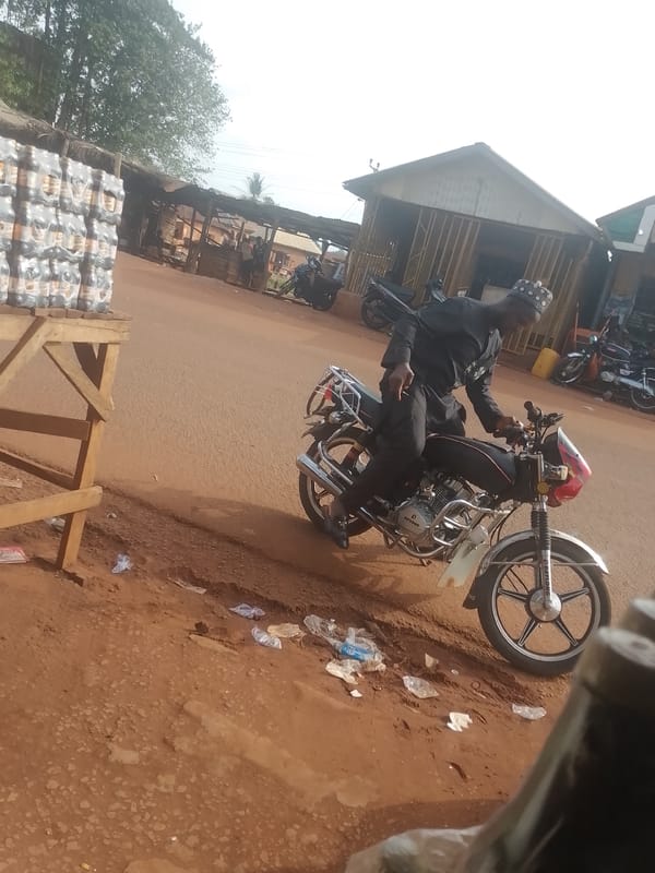 Woman shops at local stores in Ejule, Nigeria