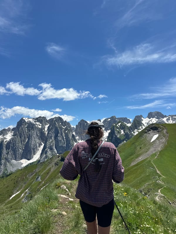 Mountain hiking adventure in Dolja, Montenegro with camping setup