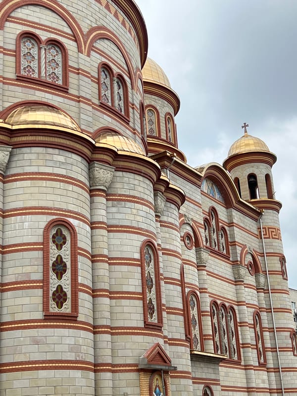 Orthodox cathedral architecture documented in Ternopil, Ukraine