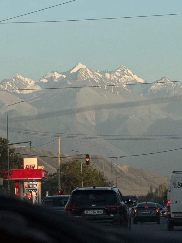 Mountain road trip with a mall detour for jewelry browsing