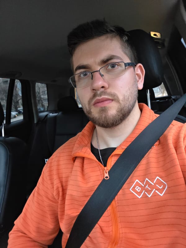 Man in orange hoodie observed sitting in car in Plovdiv