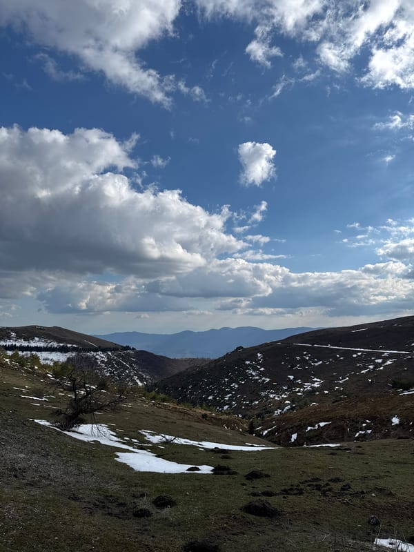Spring landscapes documented across central Bulgaria mountains and hills