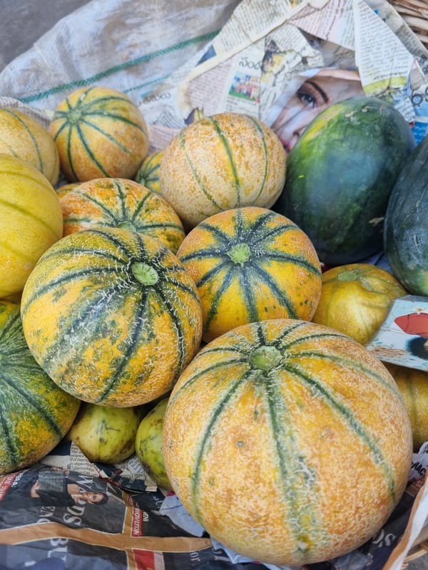 Morning scenes from Puttaparthi markets and public spaces documented
