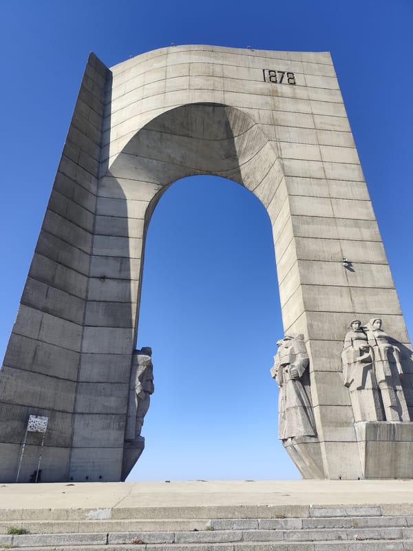 Visiting Bulgaria's Monument of Freedom in the mountain highlands
