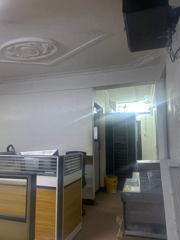 Night view inside a Dar es Salaam tech office