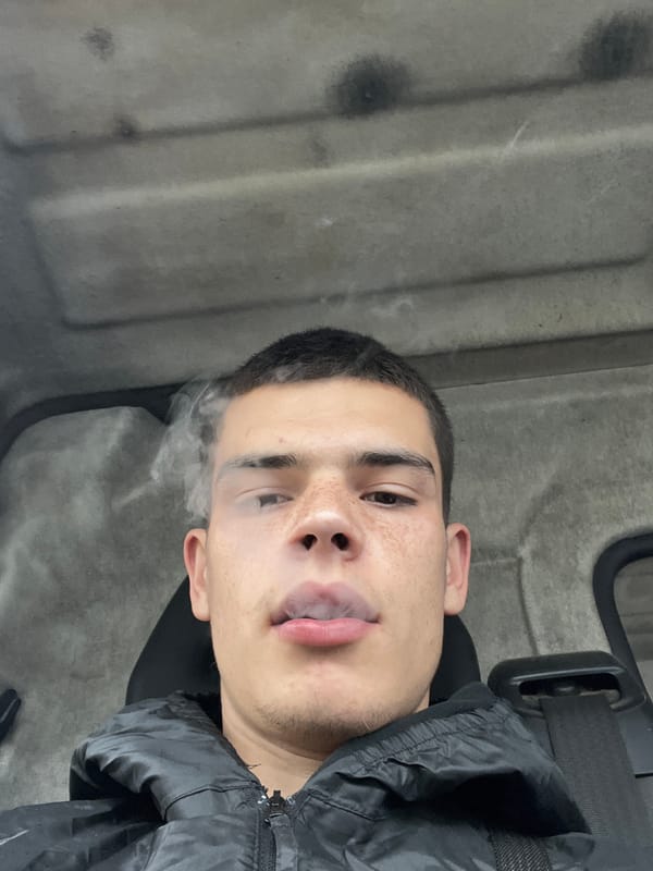 Young man spotted in Sopot during rainy weather