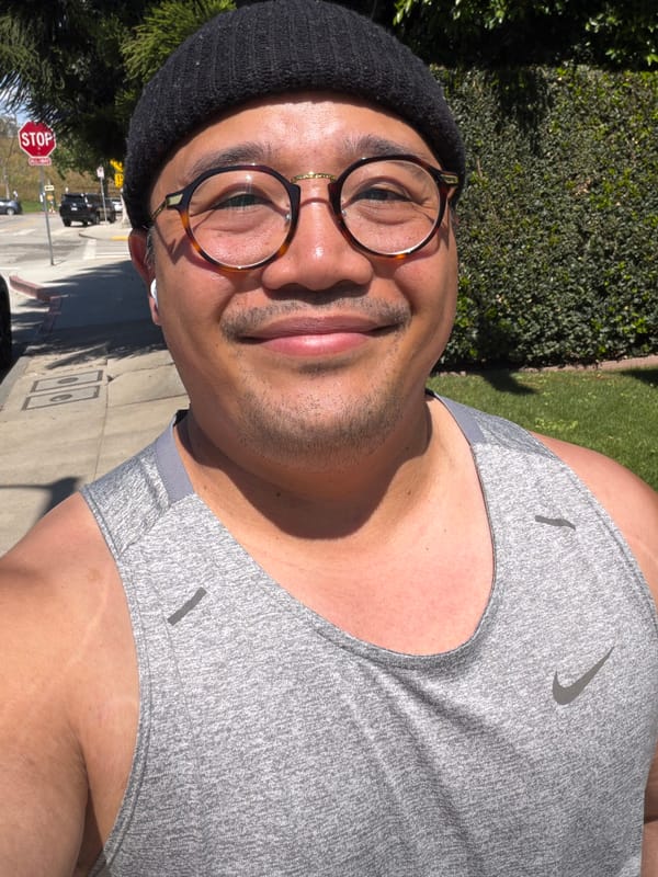 Person in athletic wear photographed outdoors in Los Angeles