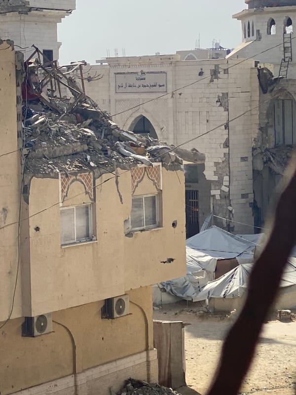 Daily life continues amid damaged buildings in Khan Yunis