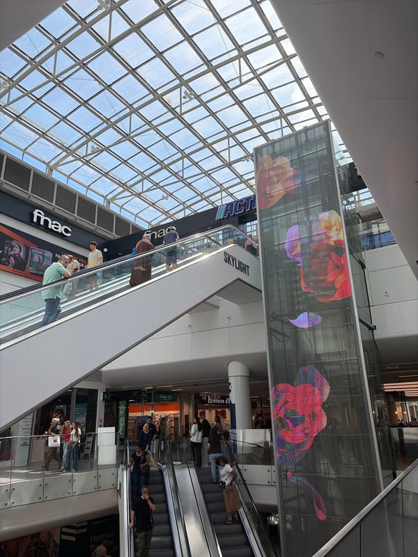 Afternoon browse through a Brussels shopping mall