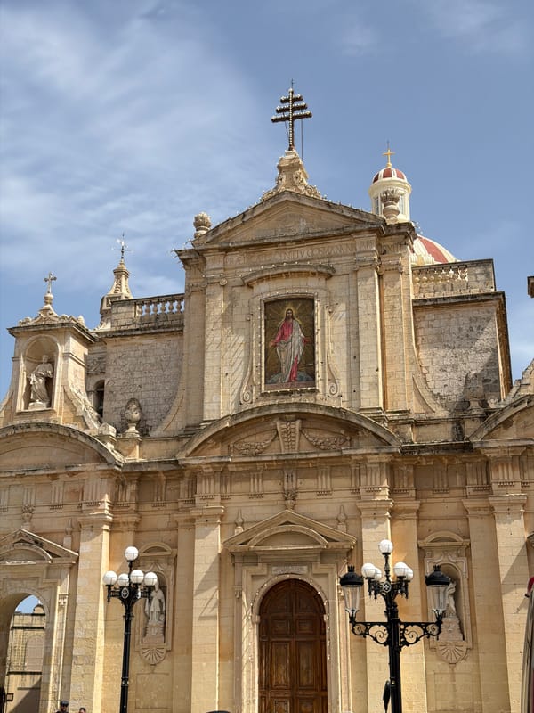 Historical building facade documented in Rabat, Malta
