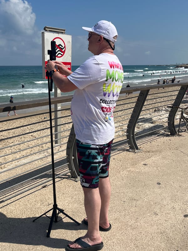 Morning beach life documented along Tel Aviv Mediterranean coastline