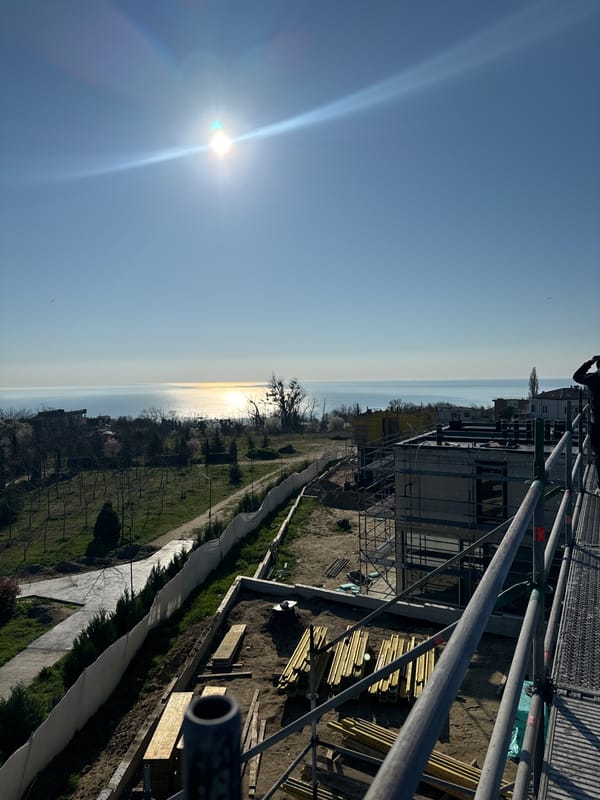 Construction continues on modern building in Varna, Bulgaria