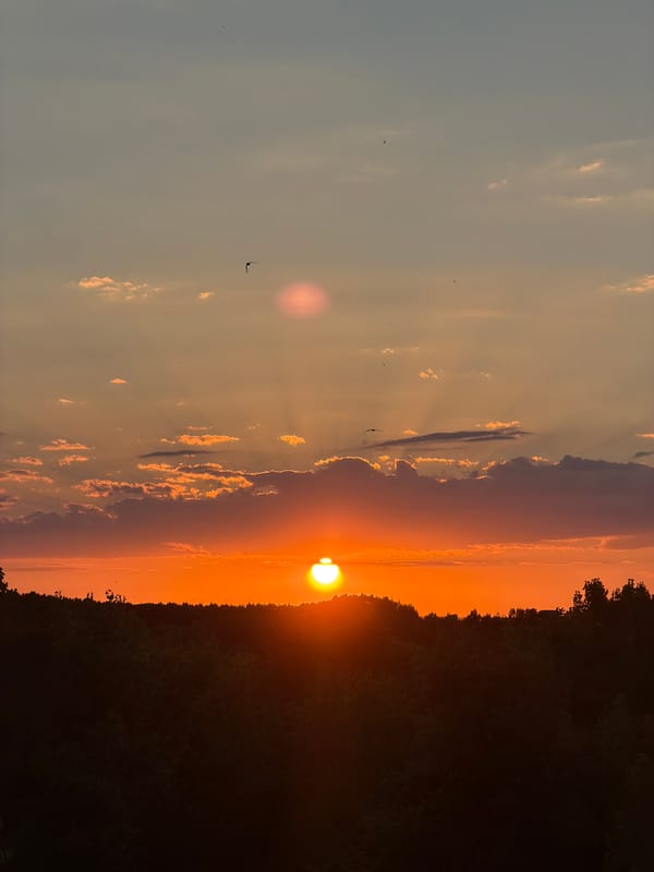 Sunset over Nesebar's treeline, multiple angles