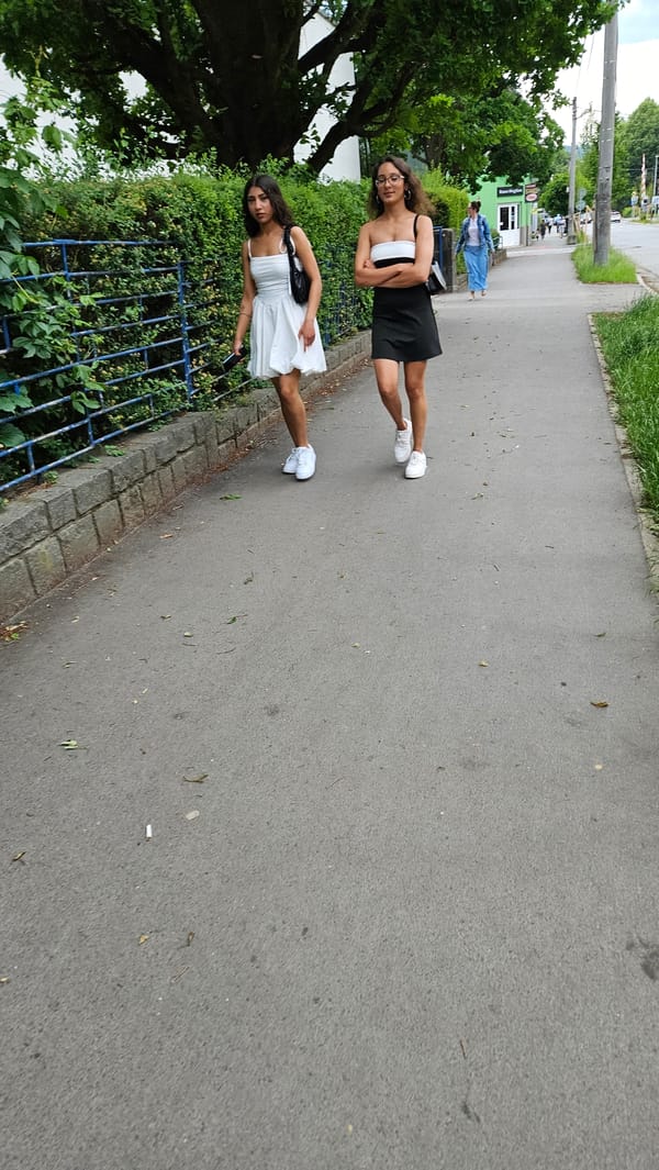 Morning street life documented across Prešov, Slovakia