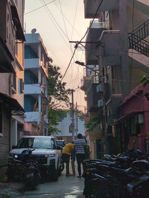 Bengaluru street scenes captured during midday golden hour