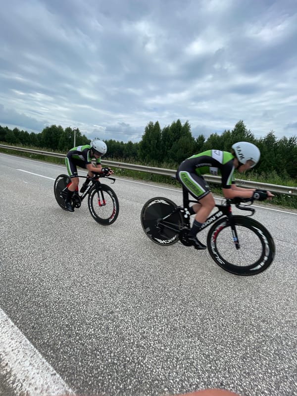 Time trial cycling event on rural roads, Russian cycling scene