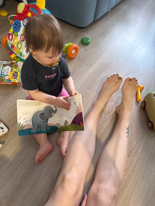Family playtime moments captured in Moscow nursery