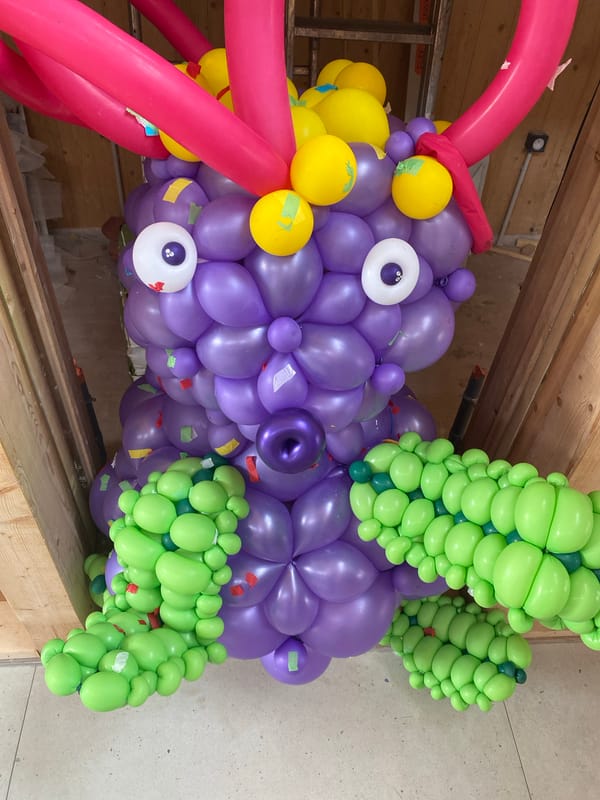 Colorful Monster Balloon Sculpture Spotted in Évry-Courcouronnes