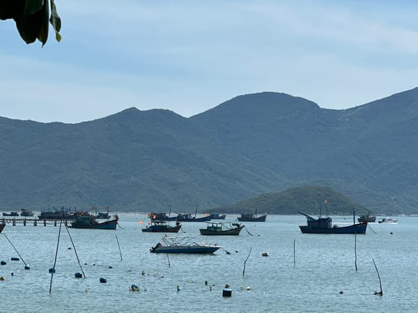 Day trip to Ninh Van Bay — ferries, coastline, and resort grounds